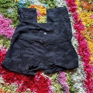 Lululemon Align Crop 21" Black and Gray Camo